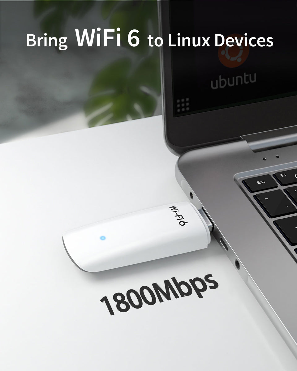 BrosTrend USB WiFi 6 Adapter AX1800, Long Range USB WiFi Adapter